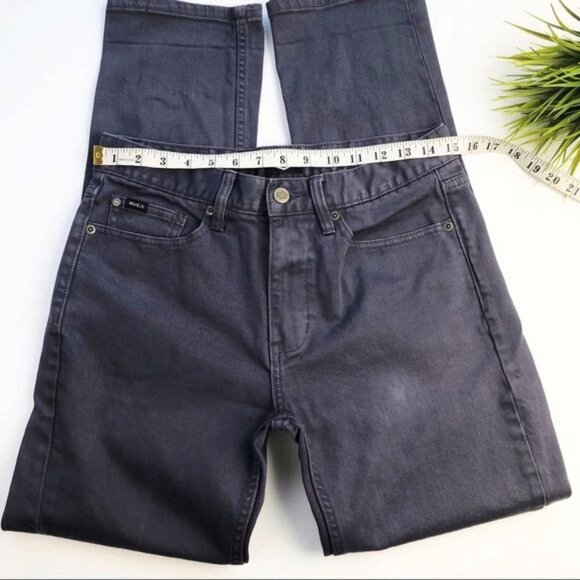RVCA Daggers Slim Straight Fit gray Denim Jeans 29 - Picture 4 of 13